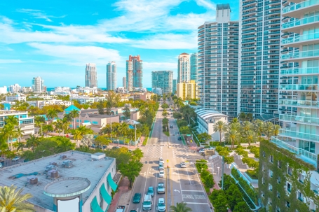 Waterfront view of Miami, FL