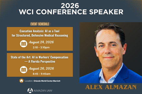 Almazan Law’s Alexander Almazan to Speak at WCI 2026 Workers’ Compensation Conference